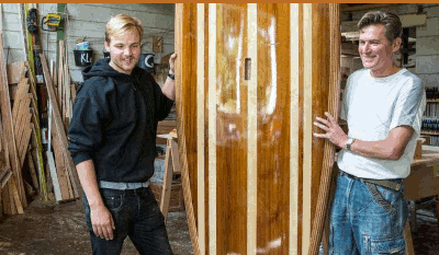surfboardshaper-houten surfboard